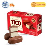 Kem viên Tico socola sữa Lotte Hàn Quốc (hộp đỏ 15 viên/510ml)